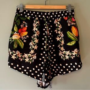 Farm Rio Cocoa Paradise Drawstring Short 🦜New!